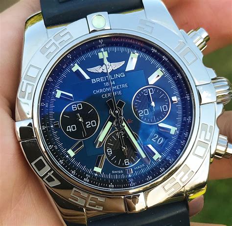 breitling watch face galaxy watch 4|Breitling chronomat 44 blue dial.